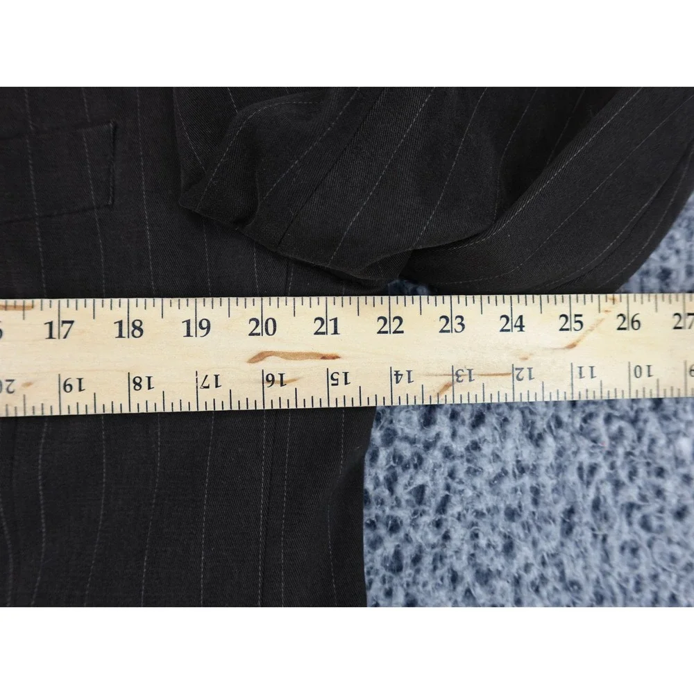 Banana Republic Blazer Mens 42S Brown Pinstripe Cotton 3-Button Sport Coat
